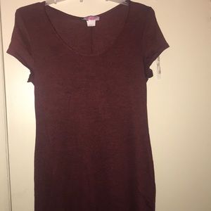 Burgundy dress